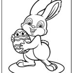 50 Easter Bunny Coloring Pages (100% Free Printables) pertaining to Easter Bunny Black And White Printable