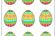 58 Easter Egg Templates (Free Pdf Printables) inside Colored Easter Eggs Printable