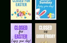 Closed For Easter Signs (Free Printables) - Add A Little Adventure regarding Printable Closed For Easter Sign