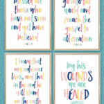 Colorful Printable Easter Bible Scriptures | I Should Be Mopping regarding Free Easter Scripture Printable