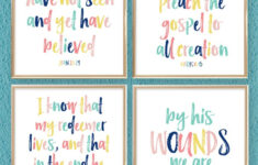 Colorful Printable Easter Bible Scriptures | I Should Be Mopping regarding Free Easter Scripture Printable