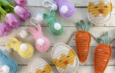 Crochet Easter Bunny Garland | Free Pattern - The Knotted Nest intended for Free Printable Easter Crochet Patterns