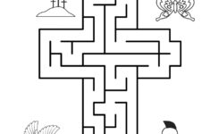 Cross Maze • Beeloo Printable Crafts And Activities For Kids regarding Religious Easter Maze Printable