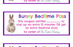 East Coast Mommy: Easter Bunny Coupons {Free Printable} throughout Printable Easter Bunny Coupons