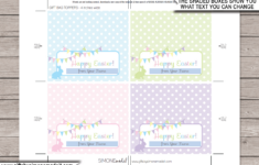 Easter Bag Toppers - 4 Inch regarding Easter Bag Toppers Free Printable
