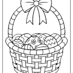 Easter Basket Coloring Page - Sketch Repo throughout Easter Basket Coloring Pages Printable