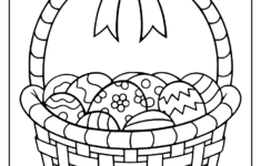 Easter Basket Coloring Page - Sketch Repo throughout Easter Basket Coloring Pages Printable
