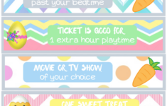 Easter Basket Stuffer Treat Coupons - Free Printable! with Printable Easter Coupon Template