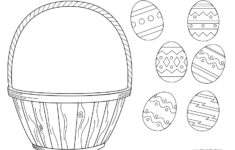 Easter Basket Template, Easter Basket Clipart &amp; Easter Craft pertaining to Printable Easter Craft Template