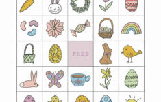Easter Bingo - Childhood Magic within Template Easter Bingo Printable
