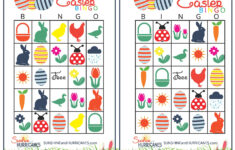 Easter Bingo - Printable Easter Games with Easter Bingo Printable
