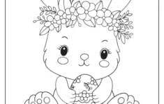 Easter Bunny Coloring Pages (Free Printables) regarding Easter Bunny Coloring Sheet Printable