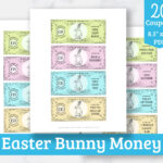 Easter Bunny Money - 20 Easter Coupons For Egg Fillers - Printable regarding Printable Easter Bunny Coupons