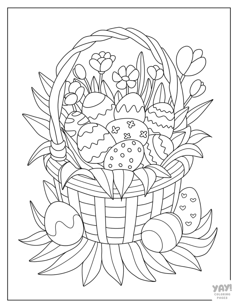 Easter Coloring Pages (Free Printables) with Printable Easter Coloring Sheet