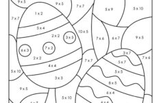 Easter Colornumber - 10 Free Printable Pages | Printabulls within Printable Easter Color By Number
