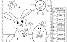 Easter Colornumber Worksheet - Free Printable, Digital, &amp; Pdf in Easter Color By Number Printable Free