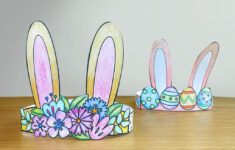 Easter Craft: Make A Bunny Crown In 5 Steps With Our Free Printable inside Easter Crafts Preschool Printable