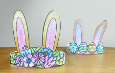 Easter Craft: Make A Bunny Crown In 5 Steps With Our Free Printable with regard to Easter Headbands Printable