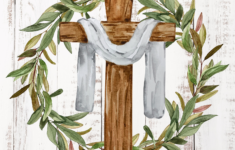 Easter Cross Wreath Free Printables - for Free Printable Easter Cross