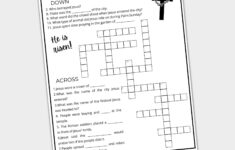 Easter Crossword Puzzle Printable - Easter Printable Activity inside Religious Easter Crossword Puzzles Printable