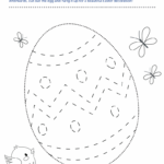 Easter Egg Tracing Printable with Easter Cutting Activity Free Printable