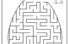 Easter Holiday Alphabet Egg Maze - Ezpzlearn regarding Easter Eggs Maze Printable
