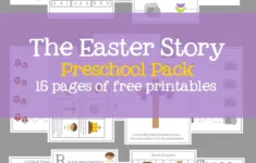 Easter Preschool Pack Of Printables – Mary Martha Mama in Free Christian Easter Printable For Preschoolers