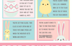 Easter Scavenger Hunt - Free Printable! - Happiness Is Homemade for Easter Eggs Hunt Clues Free Printable