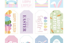 Easter Tags - 300 Free Printable Gift Tags | Printabulls with regard to Happy Easter Free Printable Tags