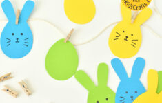 Easy Printable Easter Garland for Free Printable Easter Garland