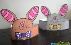 🐰 Free Printable Bunny Ears Easter Hat Template intended for Easter Bunny Hat Printable