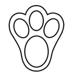 Free Big Bunny Footprint Template: Perfect Spring Activity For Kids regarding Free Easter Bunny Footprints Printable