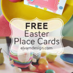 Free Easter Place Card (Or Food Tents) - Elva M Design Studio with Easter Place Cards Printable Free