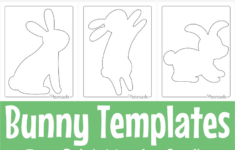 Free Printable Bunny Templates For Spring &amp; Easter Crafts in Easter Bunny Decorations Printable