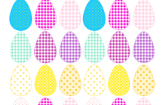 Free Printable Cheerfully Colored Easter Eggs - Ausdruckbare with Easter Eggs Free Printable