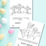 Free Printable Christian Easter Cards For Kids To Color And Share - with Christian Easter Cards Printable