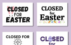 Free Printable Closed For Easter Sign - Making Frugal Fun pertaining to Printable Easter Signs
