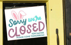 Free Printable Closed For Easter Sign - The Crafty Blog Stalker intended for Printable Closed For Easter Sign