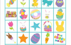 Free Printable Easter Bingo Cards for Free Printable Easter Picture Bingo Cards