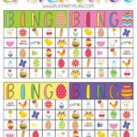 Free Printable Easter Bingo Cards in Free Printable Easter Bingo Cards For Adults