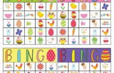 Free Printable Easter Bingo Cards throughout Printable Easter Bingo Cards