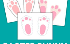 Free Printable Easter Bunny Footprints - Making Frugal Fun with Free Easter Bunny Footprints Printable