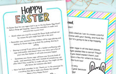 Free Printable Easter Bunny Letter - 4 Letter Templates For Kids! pertaining to Printable Easter Letter Template