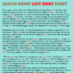 Free Printable Easter Bunny Story Left Right Game in Printable Easter Left Right Game