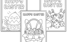 Free Printable Easter Cards To Color (Perfect For Kids!) - The pertaining to Printable Easter Colouring Pictures
