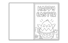 Free Printable Easter Cards To Color (Perfect For Kids!) - The regarding Easter Printable Card