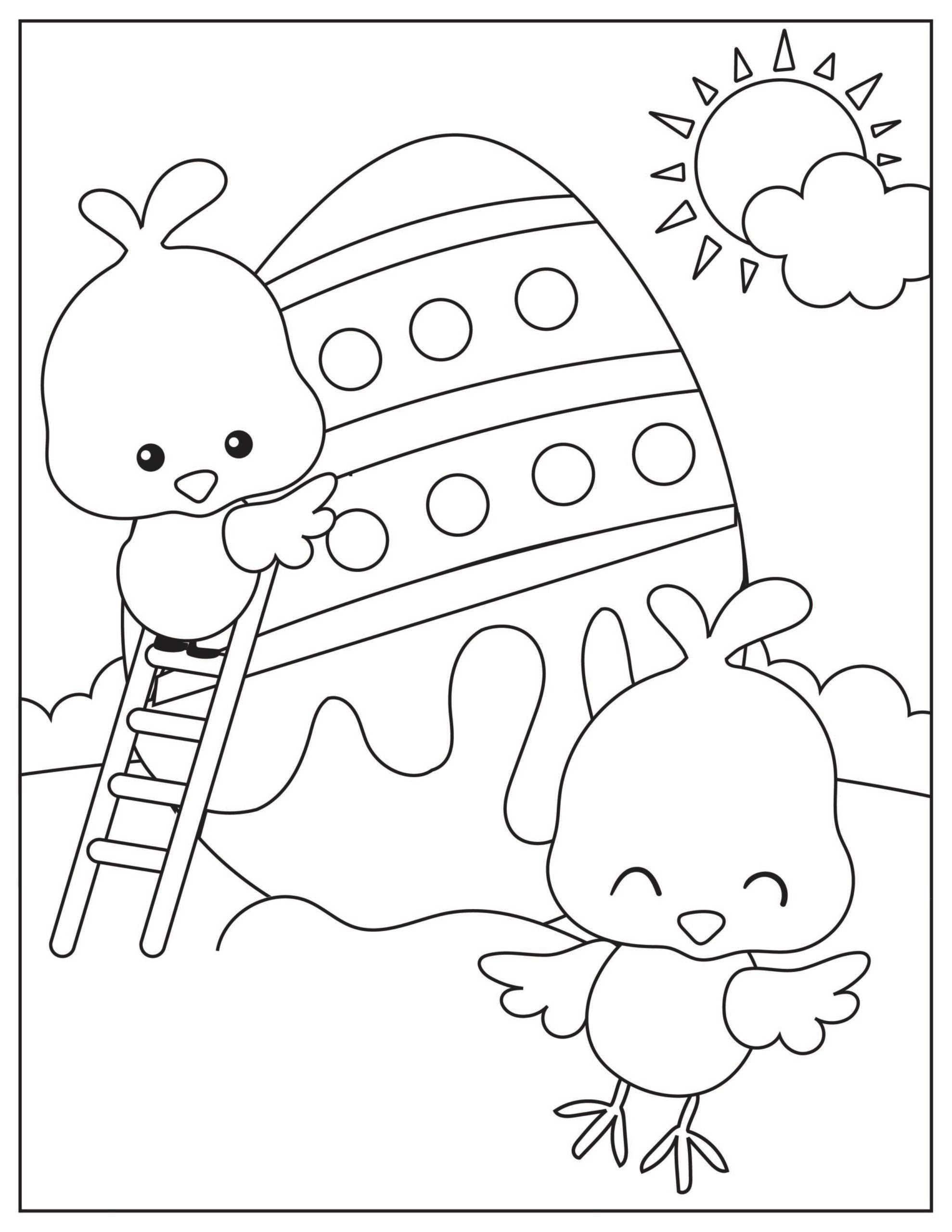 Free Printable Easter Coloring Pages - Crafty Morning pertaining to Printable Easter Decorations To Color
