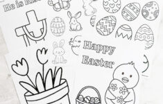 Free Printable Easter Coloring Pages For Kids - Fox Farm Home with Free Printable Printable Easter Cards To Color