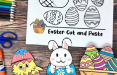 Free Printable Easter Crafts For Kids: Cute Cut And Paste Activities inside Printable Easter Picture