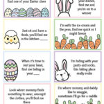 Free Printable Easter Egg Hunt Clues - World Of Printables for Easter Hunt Printable